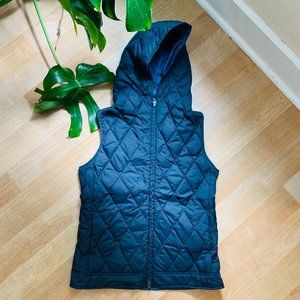 LLBean SIGNATURE Down Vest with Hood Blue Size S